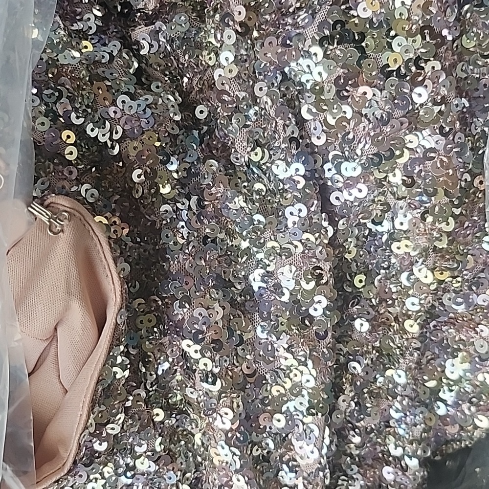 NWT Multicolor Sequin Fashion to Figure Jumpsuit Size 0/12. - Picture 4 of 8
